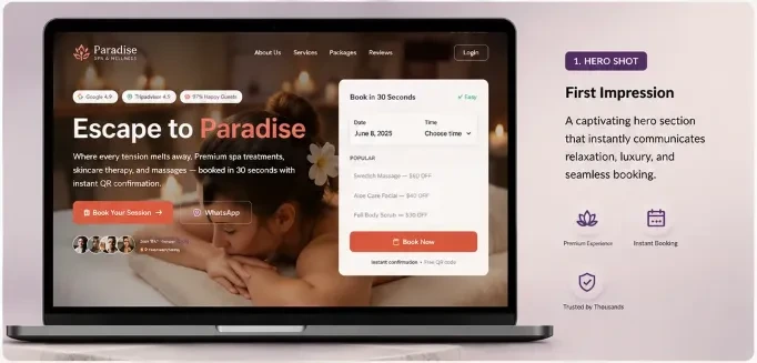Paradise SPA — Direct Reservation Engine